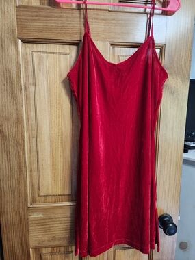 Pajamagram Red Velvet Chemise- Women